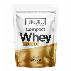 Pure Gold, Compact Whey Protein, сироватковий протеїн, зі смаком ванільного молочного коктейлю, 2300 г (PGD-90895), фото
