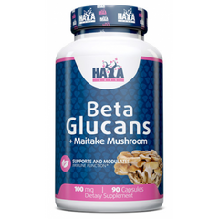 Haya Labs, Бета-глюканы, 100 мг, 90 капсул (820177), фото