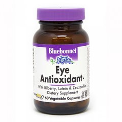 Антиоксидант для очей з зеаксантином, Bluebonnet Nutrition, 60 рослинних капсул (BLB-00340), фото