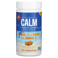 Natural Vitality, CALM, детские жевательные таблетки, сладкие цитрусовые, 60 жевательных таблеток (PTG-04380), фото