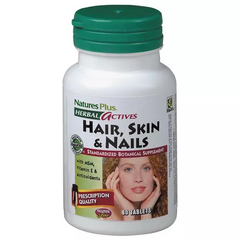 Nature's Plus, Рослинна активність, волосся, шкіра і нігті, 60 таблеток (NAP-07476), фото