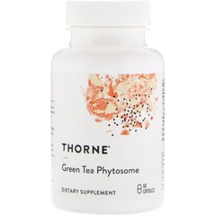 Thorne Research, фитосомы зеленого чая, 250 мг, 60 капсул (THR-33602), фото