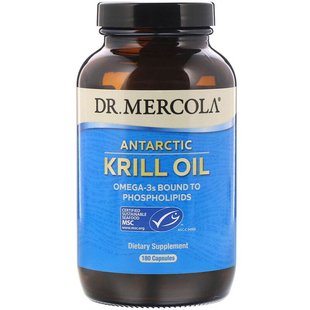 Dr. Mercola, Олія антарктичного криля, 180 капсул (MCL-01027), фото