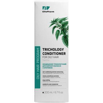 Кондиціонер для жирного волосся ELFA PHARM Oily Hair трихологічний з кропивою - 200 мл, фото