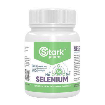 Stark Pharm, Selenium, Селен, 250 мг, 200 таблеток (STP-14891), фото