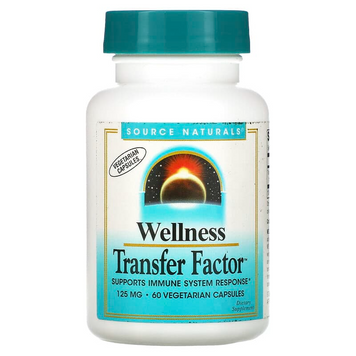 Source Naturals, Wellness Transfer Factor, 125 мг, 60 вегетарианских капсул (SNS-02635), фото