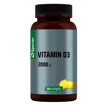 Вітамін Д3 2000 MО Sporter Vitamin D3 - 120 гелевих капсул, фото