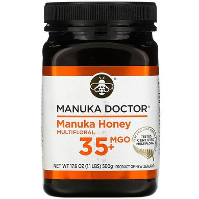 Manuka Doctor, мед манука з різнотрав'я, MGO 35+, 500 г (MKD-00418), фото