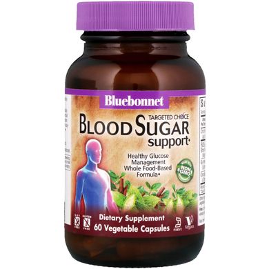 Контроль цукру в крові, Targeted Choice, Bluebonnet Nutrition, 60 вегетаріанських капсул (BLB-02016), фото