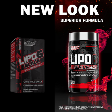 Nutrex Research, Lipo-6 Black, ультраконцентрат, 60 чорних капсул (NRX-00071), фото