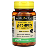 Mason Natural MAV-17605 B-комплекс з електролітами, B-Complex With Electrolytes, Mason Natural, 60 таблеток (MAV-17605)