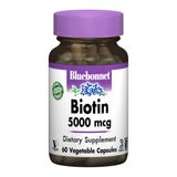 Bluebonnet Nutrition BLB-00447 Биотин (B7) 5000 мкг, Bluebonnet Nutrition, 60 гелевых капсул (BLB-00447)