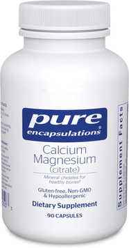 Магній + кальцій цитрату Pure Encapsulations Calcium Magnesium (citrate) - 90 капсул, фото