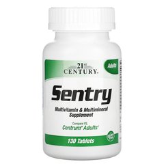 21st Century, Sentry, мультивитаминная и мультиминеральная добавка для взрослых, 130 таблеток (CEN-22380), фото