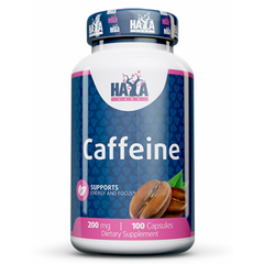 Haya Labs, Кофеїн, 200 мг, 100 капсул (818762), фото