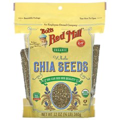 Bob's Red Mill, Organic Whole Chia Seeds, 340 г (BRM-00844), фото