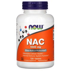 Now Foods, NAC, 1000 мг, 120 таблеток (NOW-00185), фото