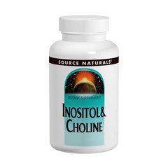 Холин и Инозитол, Source Naturals, 800 мг, 100 таб., (SNS-00492), фото