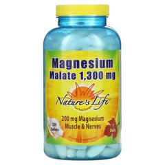 Nature's Life, Малат магнію, 1300 мг, 250 таблеток (NLI-00687), фото
