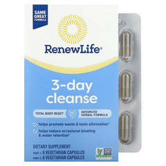 Renew Life, 3-денне очищення, 12 вегетаріанських капсул (REN-15978), фото