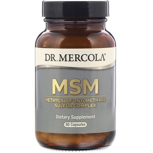 Dr. Mercola, МСМ, комплекс метилсульфонілметану та сірки, 60 капсул (MCL-01500), фото