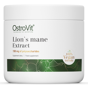 Ostrovit, Экстракт Гриба Львиная Грива, Lion's Mane Extract Vegan, без вкуса, 50 г (OST-90601), фото