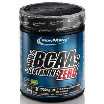 IronMaxx, 100% BCAAs + Глютамин Zero, киви, 500 г (817379), фото