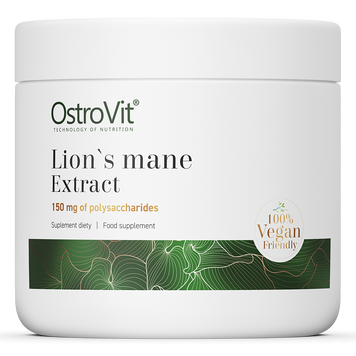 Ostrovit, Екстракт Гриба Левова Грива, Lion's Mane Extract Vegan, без смаку, 50 г (OST-90601), фото