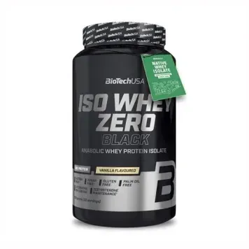 Изолят сывороточного протеина Biotech Iso Whey Zero Black | ваниль - 908 г, фото