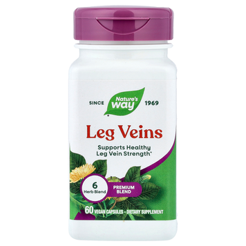 Комплекс для вен ніг Nature's Way Leg Veins - 60 веганських капсул, фото
