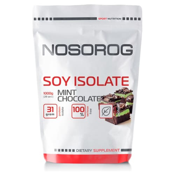 Соєвий протеїн-ізолят Nosorog Soy Isolate | м&rsquo;ятний шоколад - 1000 г, фото