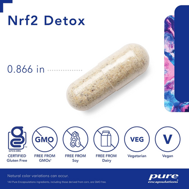 Очищение организма, Nrf2 Detox, Pure Encapsulations, поддержка детоксикации, 60 капсул (PE-01762), фото