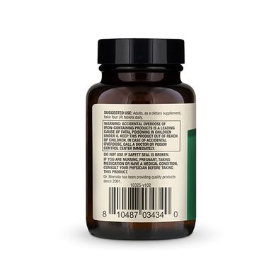 Dr. Mercola, Спіруліна, 500 мг, 120 таблеток (MCL-03434), фото