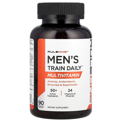 Rule One Proteins, Men's Training Daily, мультивитаминный комплекс для мужчин, 90 таблеток (RUL-00489), фото