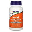 Now Foods, ацетил-L-карнітин, 500 мг, 50 вегетаріанських капсул (NOW-00075)