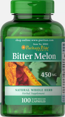 Горькая дыня, Bitter Melon, Puritan's Pride, 450 мг, 100 капсул (PTP-50502), фото