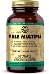 Solgar, Male Multiple, мультивитамины для мужчин, 60 таблеток (SOL-01744), фото