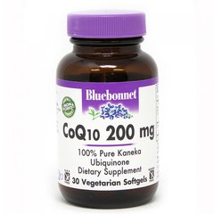 Коэнзим Q10 200 мг, Bluebonnet Nutrition, 30 вегетарианских капсул (BLB-00817), фото
