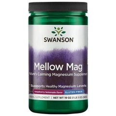 Магний, Mellow Mag, Swanson, 330 мг, малиново-лимонный вкус, 543 г (SWV-11732), фото