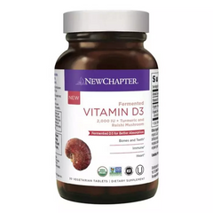 New Chapter, Ферментований Вітамін D3, Fermented Vitamin D3, 30 таблеток (NCR-00355), фото