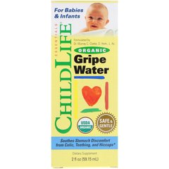 Водичка від дитячих коліків, Gripe Water, ChildLife, органік, 59,15 мл (CDL-14000), фото