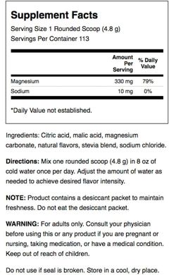 Магній, Mellow Mag, Swanson, 330 мг, малиново-лимонний смак, 543 г (SWV-11732), фото
