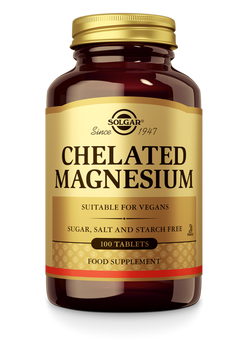 Магний хелатный 100 мг Solgar Chelated Magnesium - 100 таблеток, фото