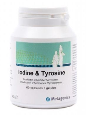 Поддержка щитовидной железы, Iodine Tyrosine, Metagenics, 60 капсул (MET-61880), фото