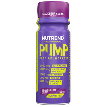 Nutrend, PUMP Shot, ожина + лайм, 60 мл - 1/20 (NUT-17426), фото