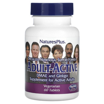 Комплекс для поддержания энергии у взрослых, Adult-Active, Natures Plus, 60 таблеток (NAP-03006), фото