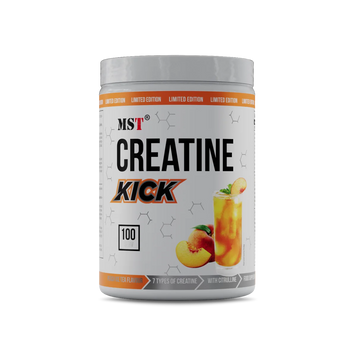 🍑MST Nutrition, Креатин, Creatine Kick 7 in 1, (7 креатинов в 1), персиковый чай, 1000 г (MST-16314), фото