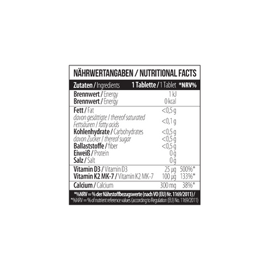 MST, Кальцій цитрат + D3 + K2, Calcium citrate Vitamin D3 + K2VITAL®, 60 таблеток (MST-16445), фото