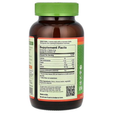Nutrex Hawaii Pure Hawaiian Spirulina спіруліна 500 мг - 180 таблеток, фото