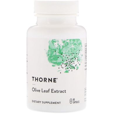 Thorne Research, Екстракт листя оливкового дерева, 500 мг, 60 капсул (THR-76303), фото